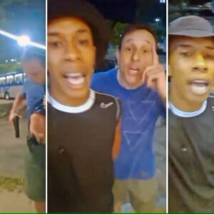 Entregador Nilton Ramon de Oliveira e PM Roy Martins Cavalcanti (Reprodução) Familiares do entregador baleado no RJ pedem "justiça"