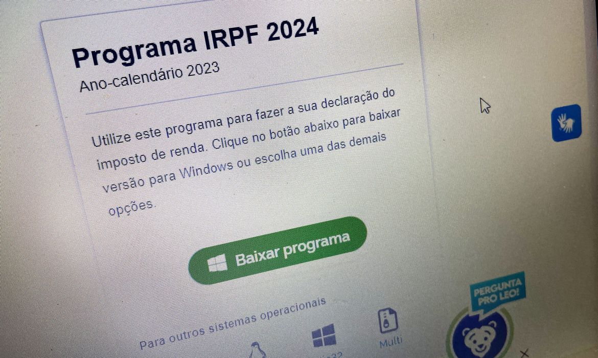 Programa da declaração do Imposto de Renda Programa da declaração do Imposto de Renda