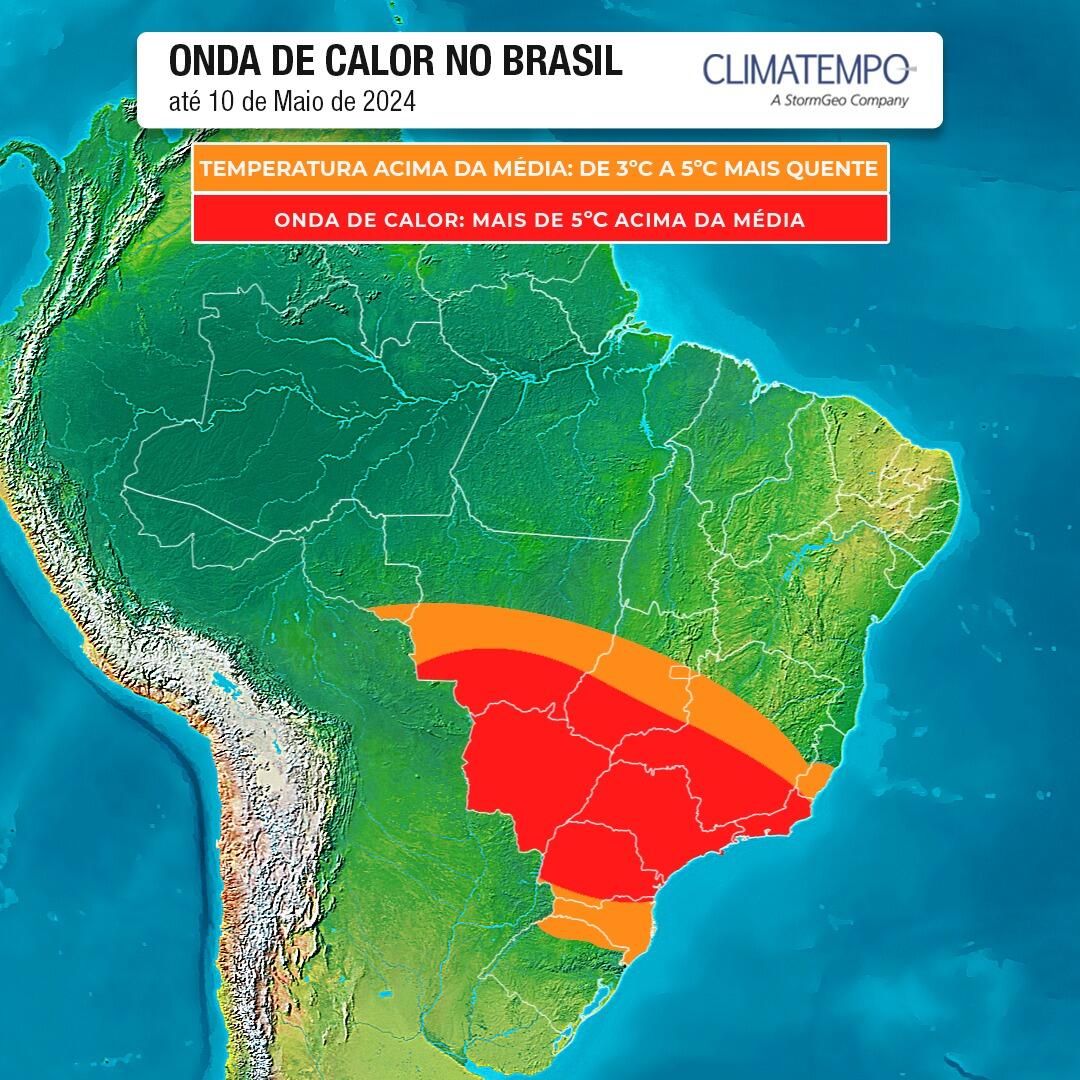 calor Quarta onda de calor se estende até 10 de maio