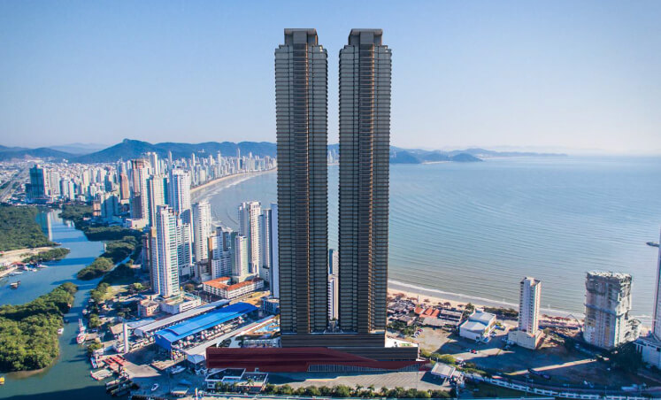 prédio residencial . O segundo mais alto prédio do Brasil