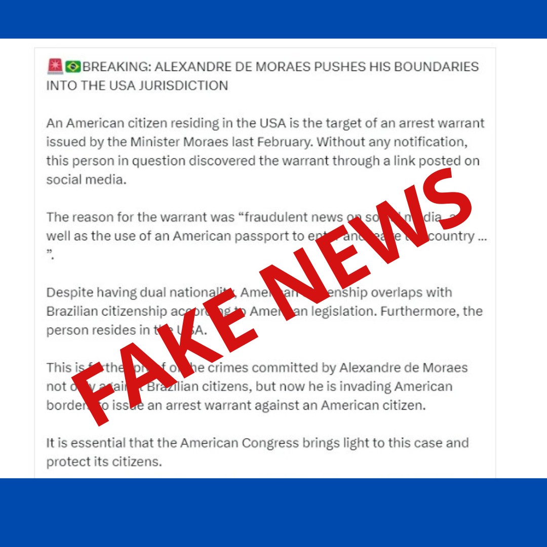 Alexandre de Moraes Fake News