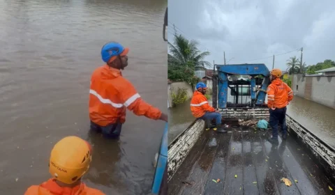 Chuva esperada para o mês cai em 24h e deixa desabrigados no litoral de SP