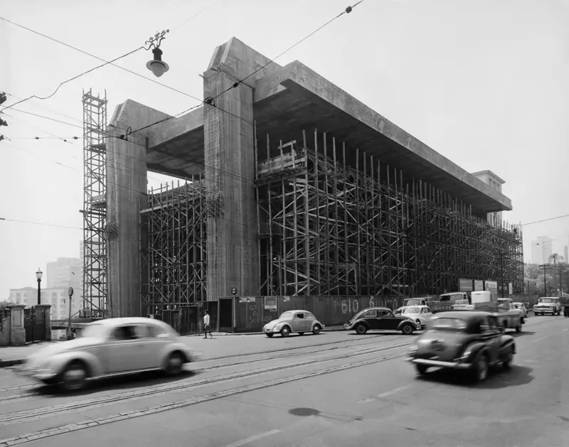 MASP em 1966 MASP sendo construido em 1966