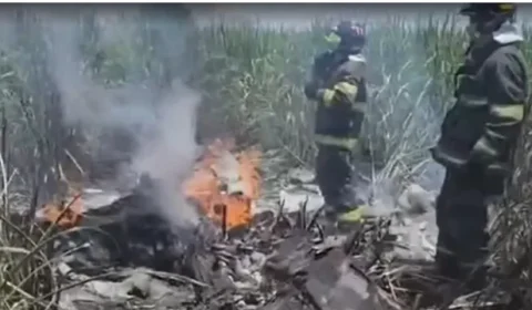 Avião cai no interior de São Paulo e duas pessoas morrem