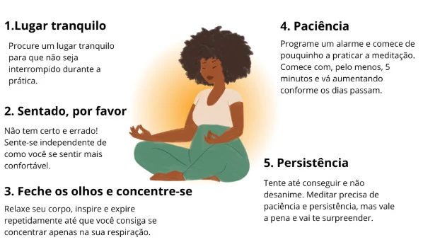 Um passo a passo pode ajudar quem está querendo começar a praticar meditação.