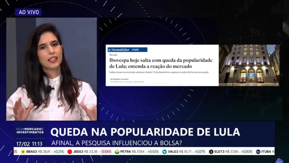 ‘Disparada do Ibovespa não tem relação com queda na popularidade de Lula’, diz economista do ICL