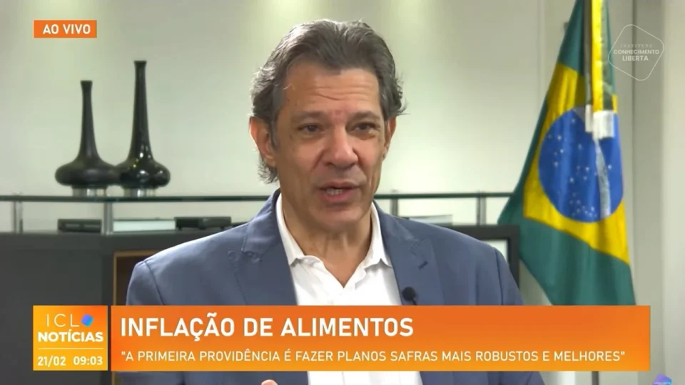 Haddad no ICL: Plano Safra será usado para ajudar a combater inflação dos alimentos