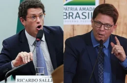 Bolsonaristas Mario Frias e Ricardo Salles batem boca nas redes sociais