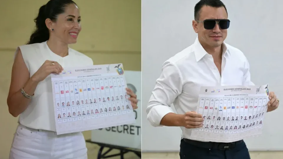 Eleição presidencial do Equador terá 2º turno entre Noboa e esquerda