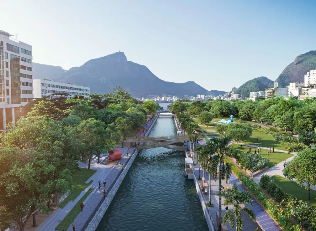 Jardim de Alah prevê 2 níveis, lojas, quadras e mais pontes de Ipanema ao Leblon / Foto: Divulgação / Rio + Verde Jardim de Alah prevê 2 níveis, lojas, quadras e mais pontes de Ipanema ao Leblon / Foto: Divulgação / Rio + Verde