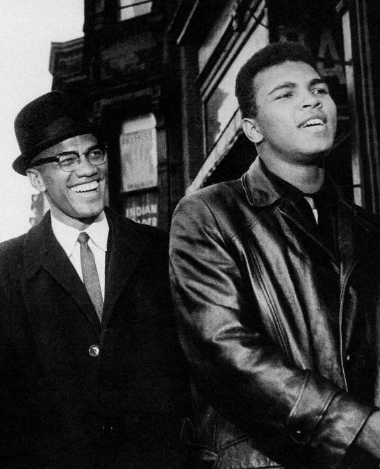 Muhammad Ali e Malcom X. Foto: Reprodução Facebook