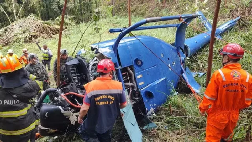 Brasil registra recorde de mortes em acidentes de helicóptero