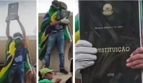 Homem que furtou réplica da Constituição do STF no 8 de janeiro é preso em MG