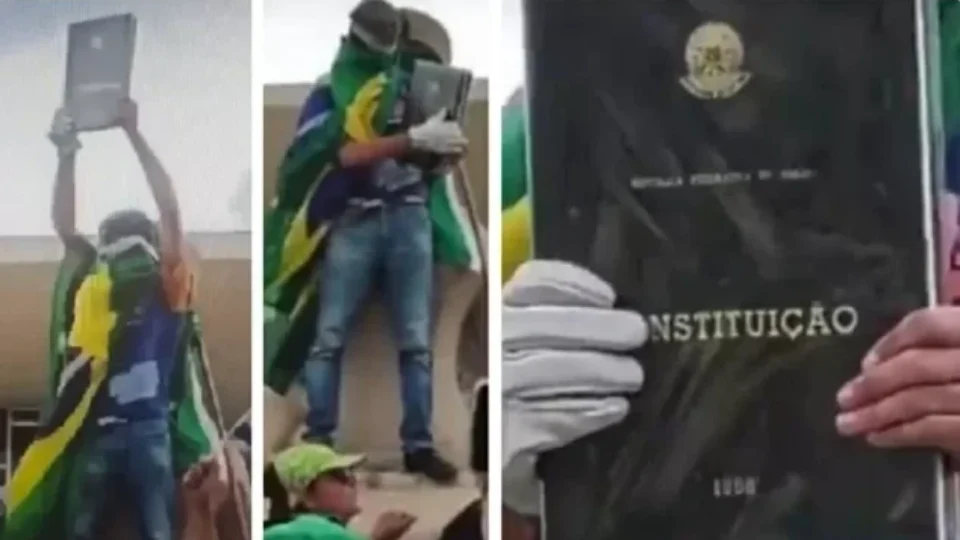 Homem que furtou réplica da Constituição do STF no 8 de janeiro é preso em MG