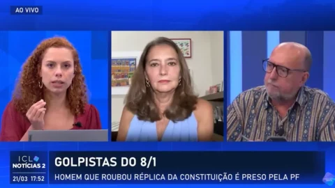 ‘Perdeu Mané’: Pichadora da Estátua da Justiça no 8/1 está em julgamento e pode pegar 14 anos de prisão