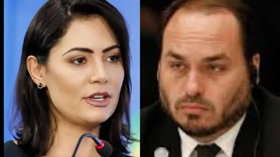 ‘Não sou obrigada a conviver’, diz Michelle sobre relação com Carlos Bolsonaro