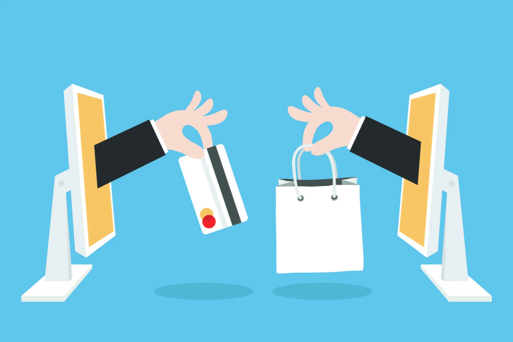 Compras online A internet facilita a interação entre vendedores e compradores. Imagem: reprodução