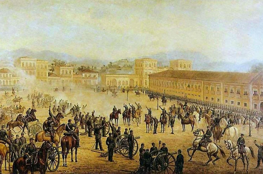 Proclamação da República. Pintura: Benedito Calixto