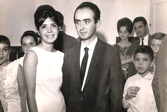 Vladimir Herzog e Clarice Ribeiro Chaves se casaram em 1964. Foto: Acervo Vladimir Herzog