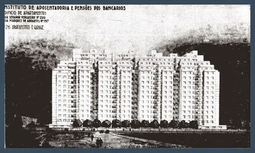 Instituto de Aposentadoria e Pensões dos Bancários Instituto de Aposentadoria e Pensões dos Bancários na Zona Sul do Rio de Janeiro.
