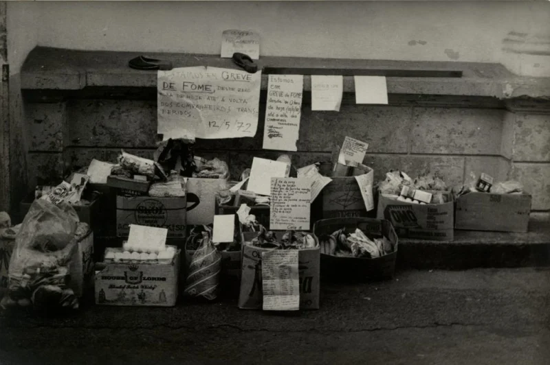 Mantimentos greve de fome Mantimentos levados pelas famílias dos presos políticos em greve de fome em 1972. Foto: reprodução