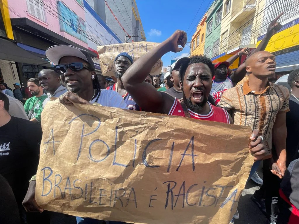 Senegaleses veem racismo na ação da Polícia Militar que resultou na morte de Ngange Mbaye Foto: Pedro Stropasolas/Brasil de Fato