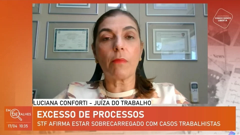‘Decisão de Gilmar Mendes pode impactar 459 mil ações’, diz juíza do trabalho Luciana Conforti