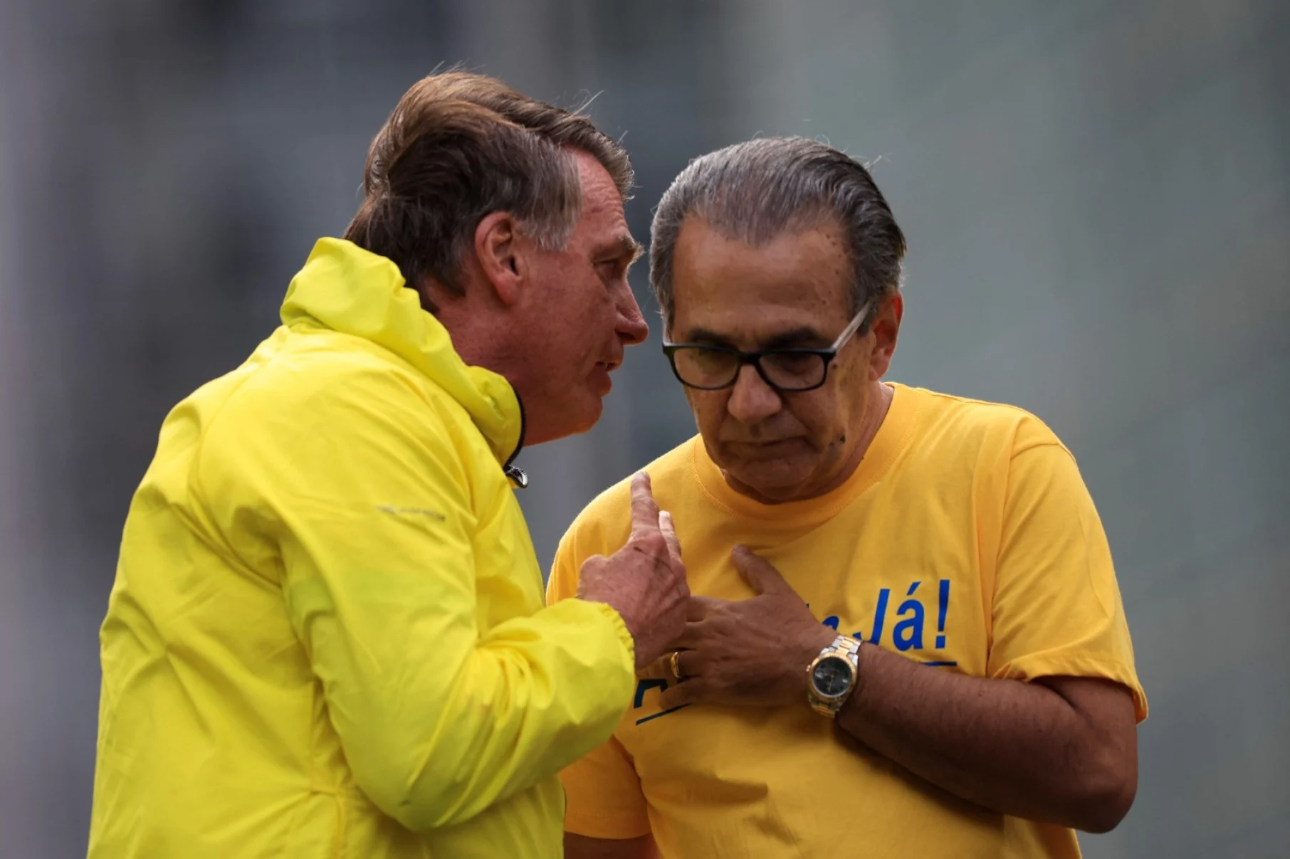 Silas Malafaia e Jair Bolsonaro em manifestação