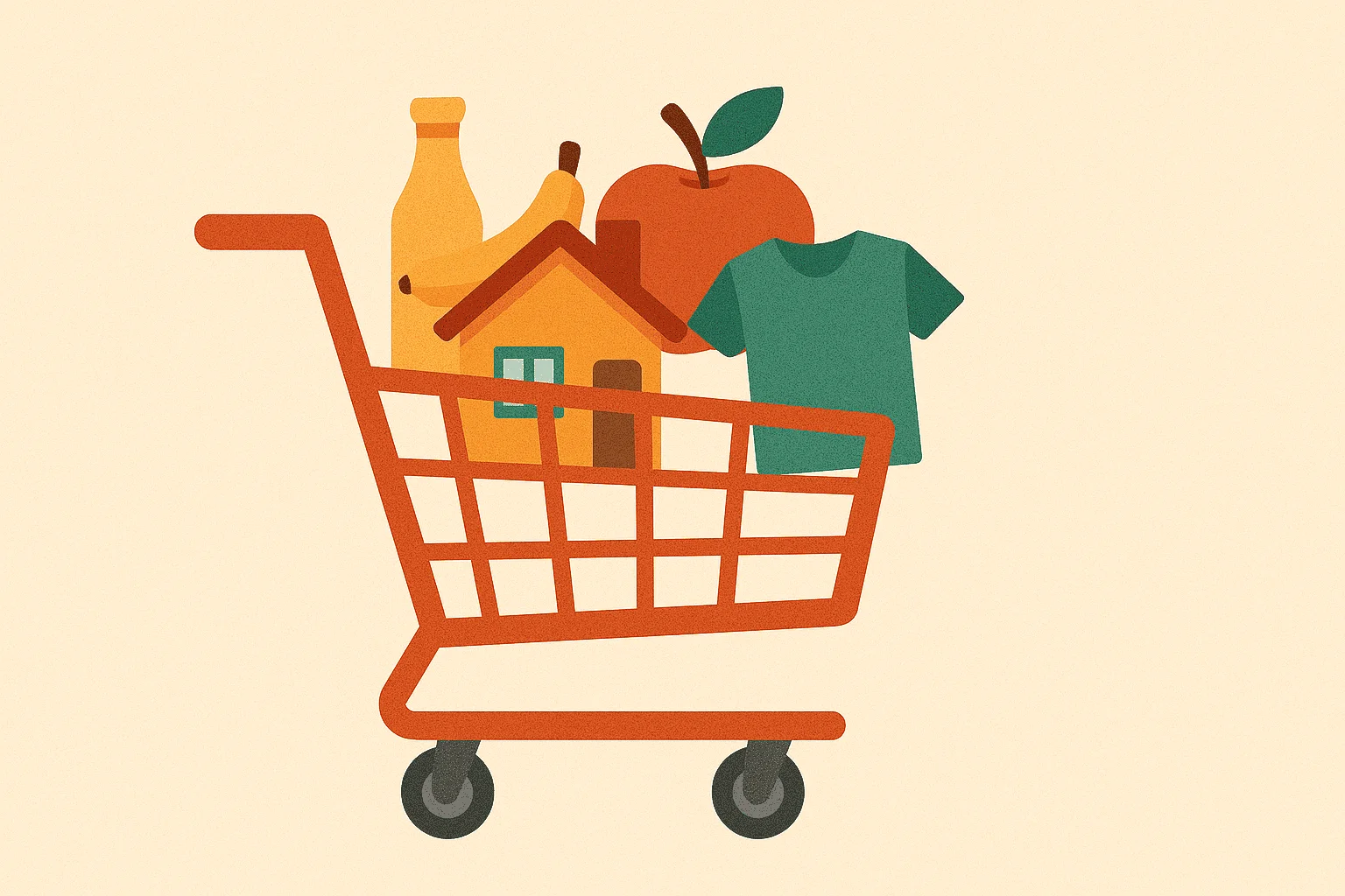 A imagem retrata como o IPCA reflete o custo de vida com base nos preços de produtos e serviços das famílias. 