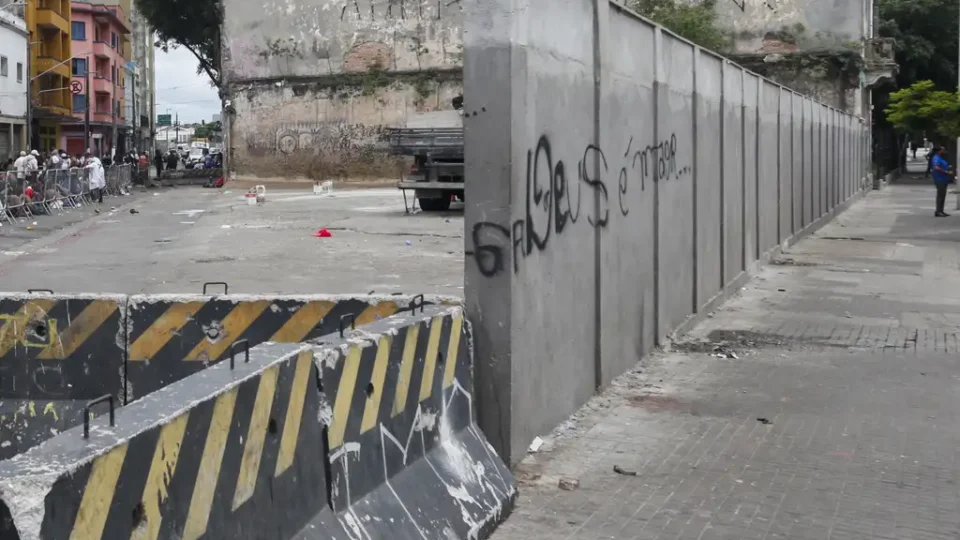 muro cracolândia