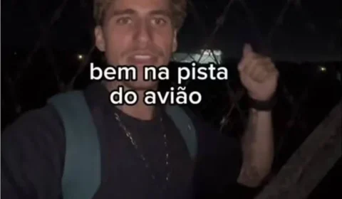 Influenciador invade pista do aeroporto Galeão (RJ) e vira alvo de investigação da PF