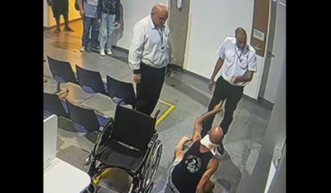 Segurança de hospital agride paciente em hospital de São Bernardo (SP); veja vídeo