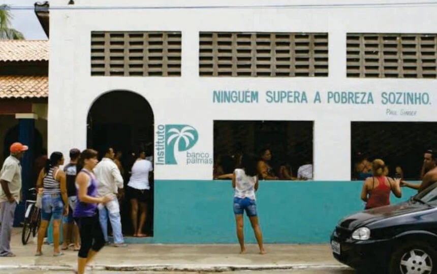 Agência do Banco Palmas em Fortaleza, Ceará. Foto: Acervo/Banco Palmas