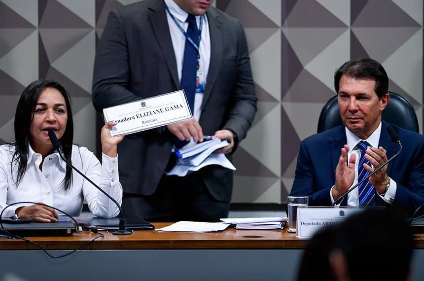 Relatoria CPMI do 8 de Janeiro Senadora Eliziane Gama (PSD-MA) é anunciada como relatora durante sessão da CPMI do 8 de Janeiro. Imagem: Edilson Rodrigues/Agência Senado