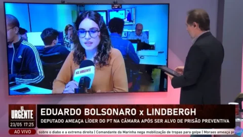 Eduardo Bolsonaro ataca Lindbergh Farias após o líder do PT protocolar pedido de prisão preventiva