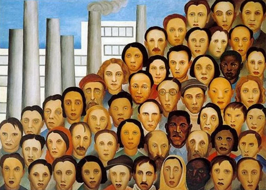 O Povo Brasileiro - Tarsila do Amaral O povo é diverso, plural e coletivo e é nele que a democracia encontra seu sentido. Pintura: O Povo Brasileiro - Tarsila do Amaral