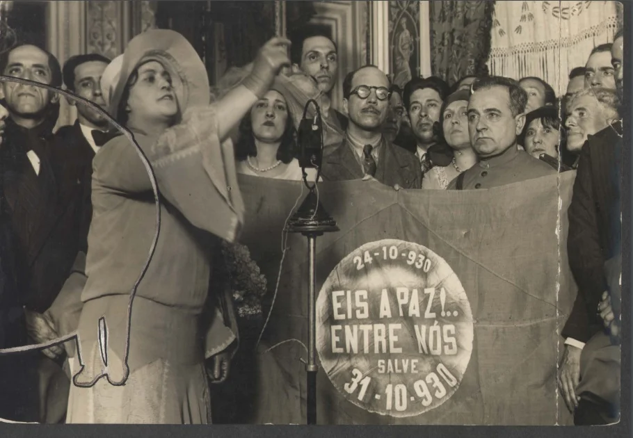 Registro da chegada de Getúlio Vargas