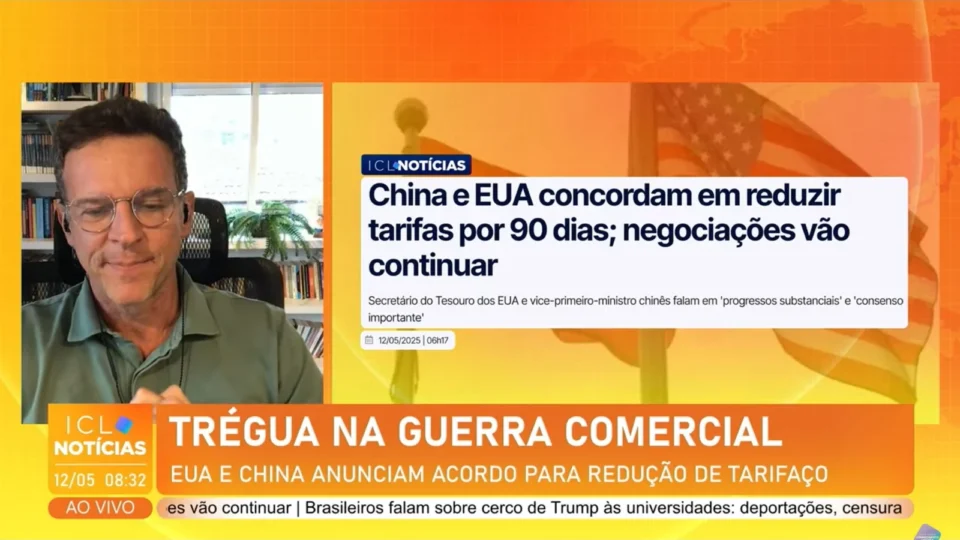 Eduardo Moreira sobre acordo EUA-China: ‘Pausa de 90 dias mantém incerteza na mesa’