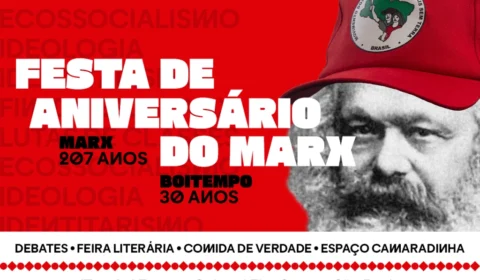 Editora Boitempo promove festa de aniversário de Karl Marx com entrada gratuita