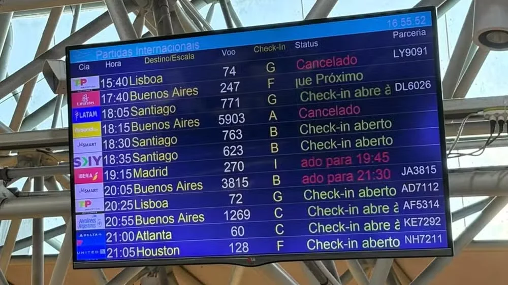 Voo para Portugal é cancelado