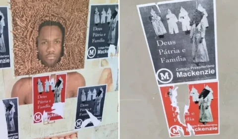 Polícia de São Paulo investiga cartazes associando colégio Mackenzie à Ku Klux Klan