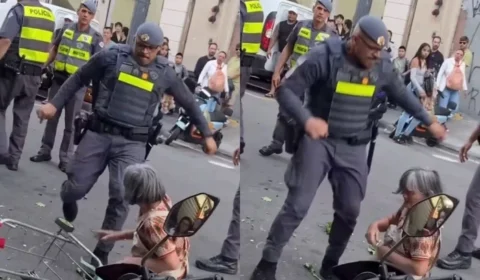 Polícia Militar faz abordagem violenta a idosa no centro de São Paulo