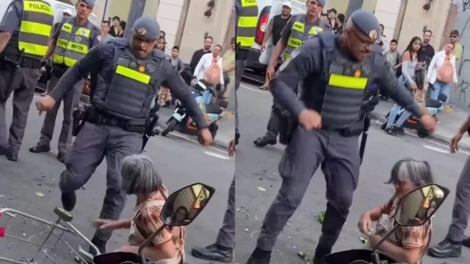 Polícia Militar faz abordagem violenta a idosa no centro de São Paulo