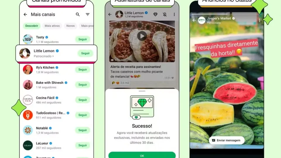 WhatsApp vai ter anúncios: veja onde vão aparecer e o que muda para você