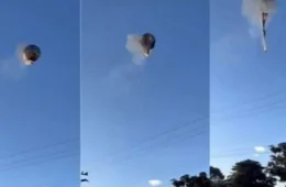 Balão pega fogo no ar e deixa ao menos oito mortos em Santa Catarina