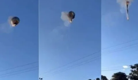Balão pega fogo no ar e deixa ao menos oito mortos em Santa Catarina