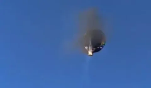 Senti cheiro de queimado 3 minutos após decolagem, diz piloto de balão que caiu em SC