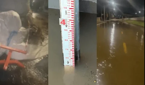 Nível do Rio Guaíba extrapola cota de inundação em Porto Alegre