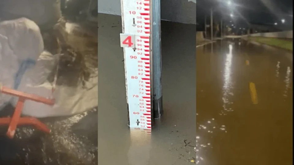 Nível do Rio Guaíba extrapola cota de inundação em Porto Alegre