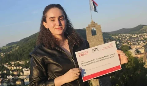 Brasileira é premiada na Suíça por desenvolver sistema com IA que auxilia em casos de câncer